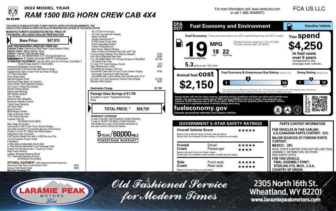 ram ram 1500 pickup 2022 1C6SRFFT5NN386709 image ram ram 1500 pickup 2022 1C6SRFFT5NN386709 image